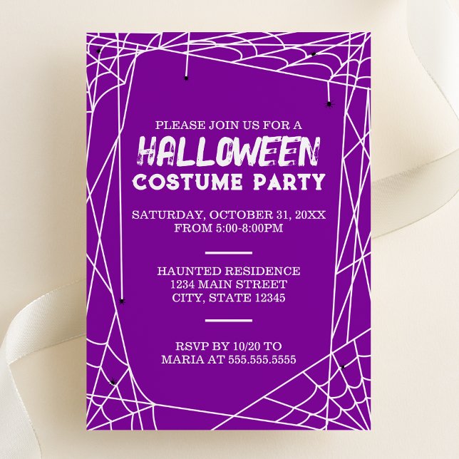 Inbjudan till Spindelnät Halloween fest (Skapare uppladdad)