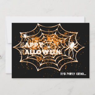 Inbjudan till Spindelnät Halloween fest