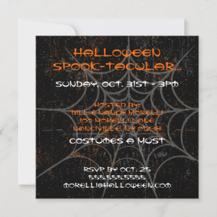 Inbjudan till Spindelnät Halloween fest