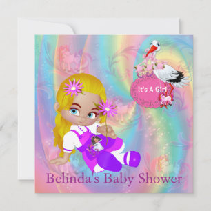 Inbjudan till Spiral Babykläder med färgstark regn