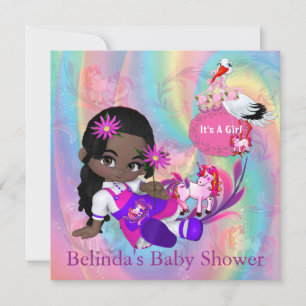 Inbjudan till Spiral Babykläder med färgstark regn