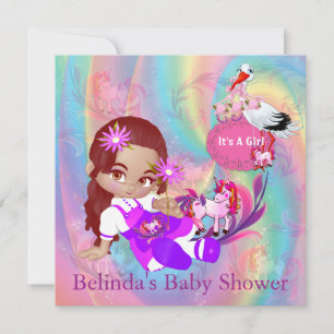 Inbjudan till Spiral Babykläder med färgstark regn