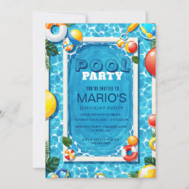 Inbjudan till Splash Pad-fest - Anpassad siminbjud