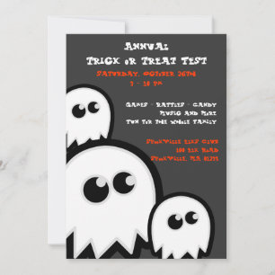 Inbjudan till spöken Halloween fest