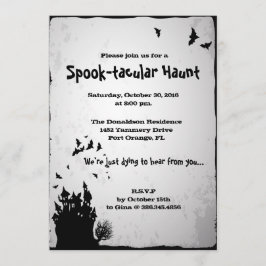 Inbjudan till Spooktacular Haunt Halloween fest