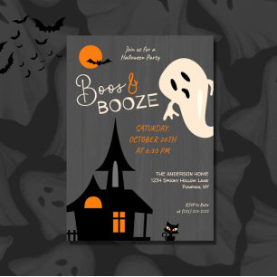 Inbjudan till Spooky Boos & Sprit Halloween fest