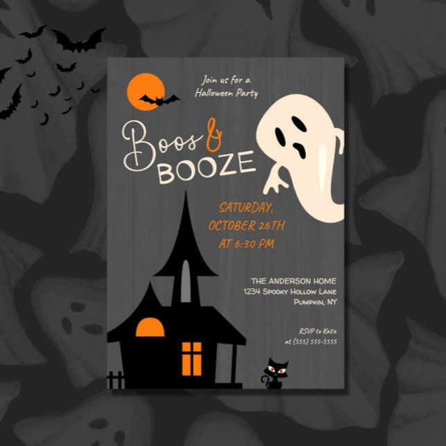 Inbjudan till Spooky Boos & Sprit Halloween fest (Skapare uppladdad)