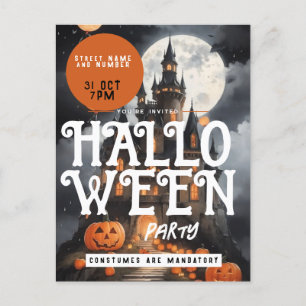 Inbjudan till Spooky Castle Clouds Halloween fest