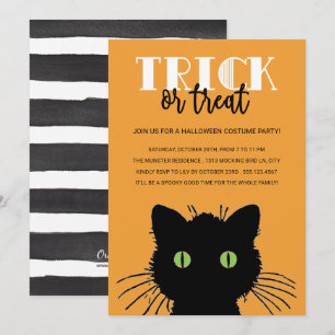 Inbjudan till Spooky Cat Halloween fest