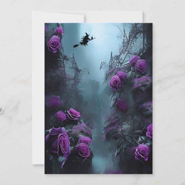 Inbjudan till Spooky Garden Halloween fest (Framsida)