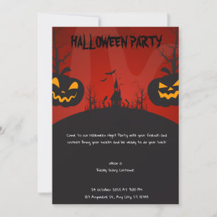 Inbjudan till Spooky Ghost Halloween fest