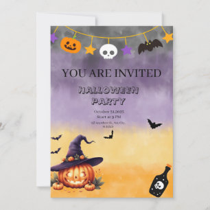 Inbjudan till Spooky Halloween fest