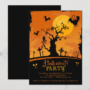 Inbjudan till Spooky Halloween fest