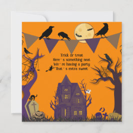 Inbjudan till Spooky Halloween fest