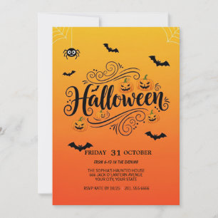 Inbjudan till Spooky Halloween fest