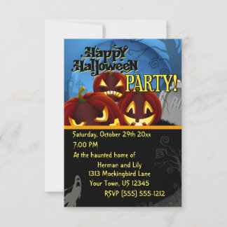 Inbjudan till Spooky Halloween fest