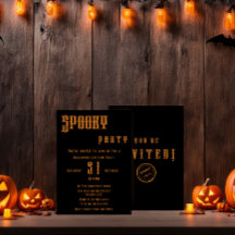 Inbjudan till Spooky Halloween fest