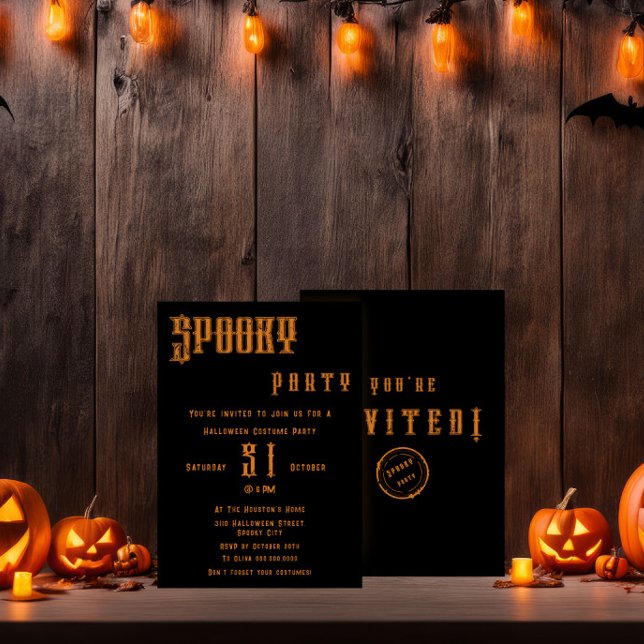Inbjudan till Spooky Halloween fest (Skapare uppladdad)
