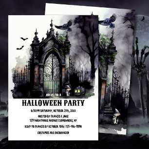 Inbjudan till Spooky Halloween fest