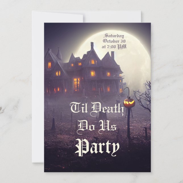 Inbjudan till Spooky Halloween fest (Framsida)