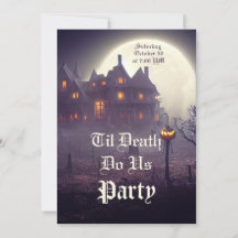 Inbjudan till Spooky Halloween fest
