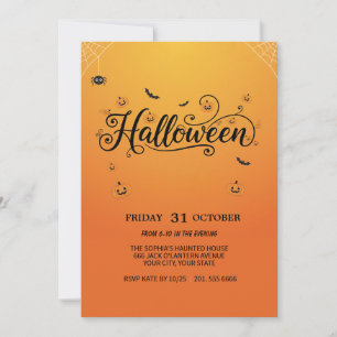 Inbjudan till Spooky Halloween fest