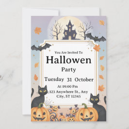 Inbjudan till Spooky Halloween fest | Redigerbar t