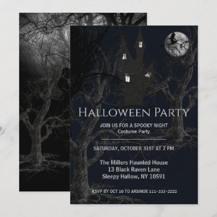 Inbjudan till Spooky Witches Forest Halloween fest
