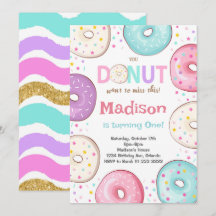 Inbjudan till Sprinkle Barns födelsedag-färgade do