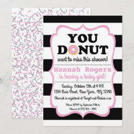 Inbjudan till Sprinkle Donut Baby Shower