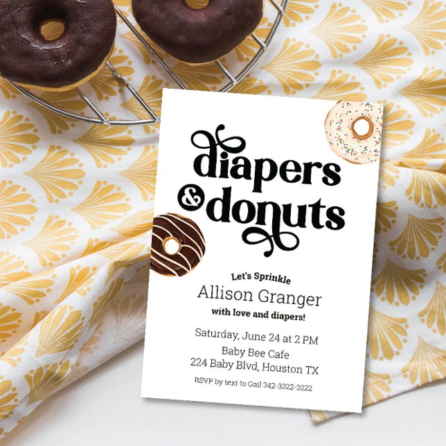 Inbjudan till Sprinkle-donut och dagstidningar Bab (Skapare uppladdad)
