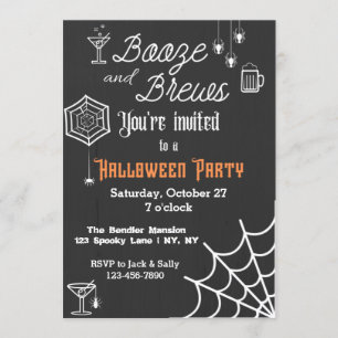 Inbjudan till Sprit och Brews Halloween fest