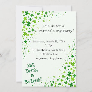 Inbjudan till St. Patricks dag-firande
