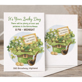 Inbjudan till St. Patrick's Day-fest med Lucky