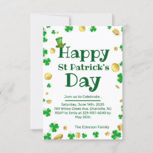 Inbjudan till St. Patrick's Day-firande
