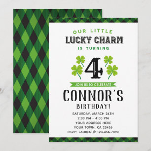 Inbjudan till st patrick's day på födelsedagen