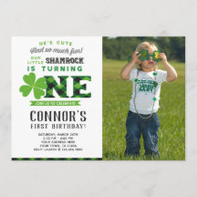 Inbjudan till st patrick's day på födelsedagen med