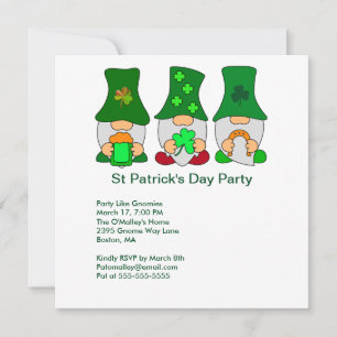 Inbjudan till st patricks day på Gnomes Square