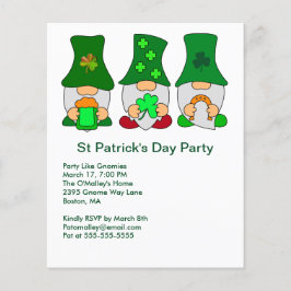 Inbjudan till st patricks day på Gnomes Square Flygblad