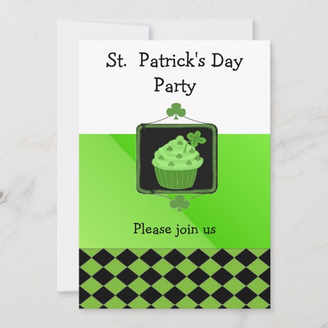 Inbjudan till St. Patricks fest (Framsida)