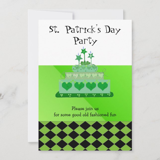 Inbjudan till St. Patricks fest (Framsida)