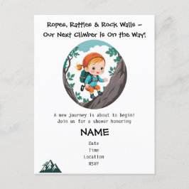Inbjudan till sten Kliber Girl Baby Shower