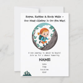 Inbjudan till sten Kliber Girl Baby Shower