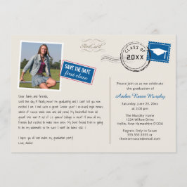 Inbjudan till Stil-Studentfesten för vykort för ro