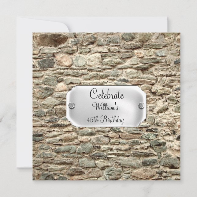 Inbjudan till Stone's födelsedagsfest (Framsida)