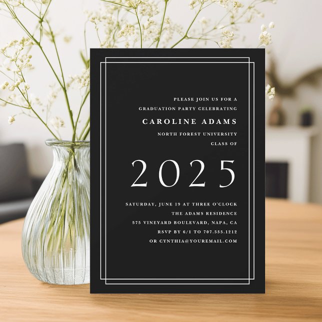 Inbjudan till stora Studentfester | Svart (Skapare uppladdad)