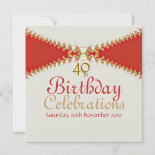 Inbjudan till storålders födelsedag