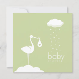 Inbjudan till Stork Delivery Neutralt Baby Shower