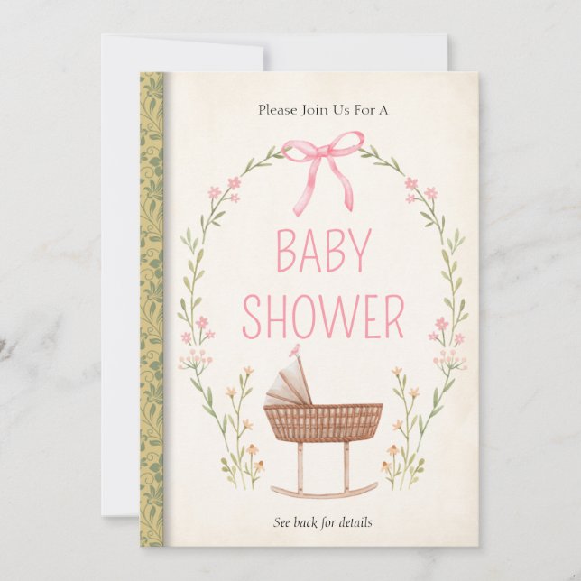Inbjudan till Storybook Baby Shower (Framsida)
