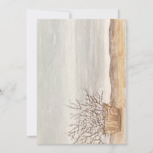 inbjudan till strandstrand (Framsida)